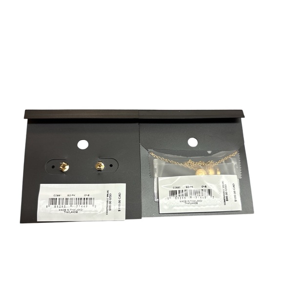 Coach Pink Heart Earrings and Bracelet Set NWT - Picture 3 of 3